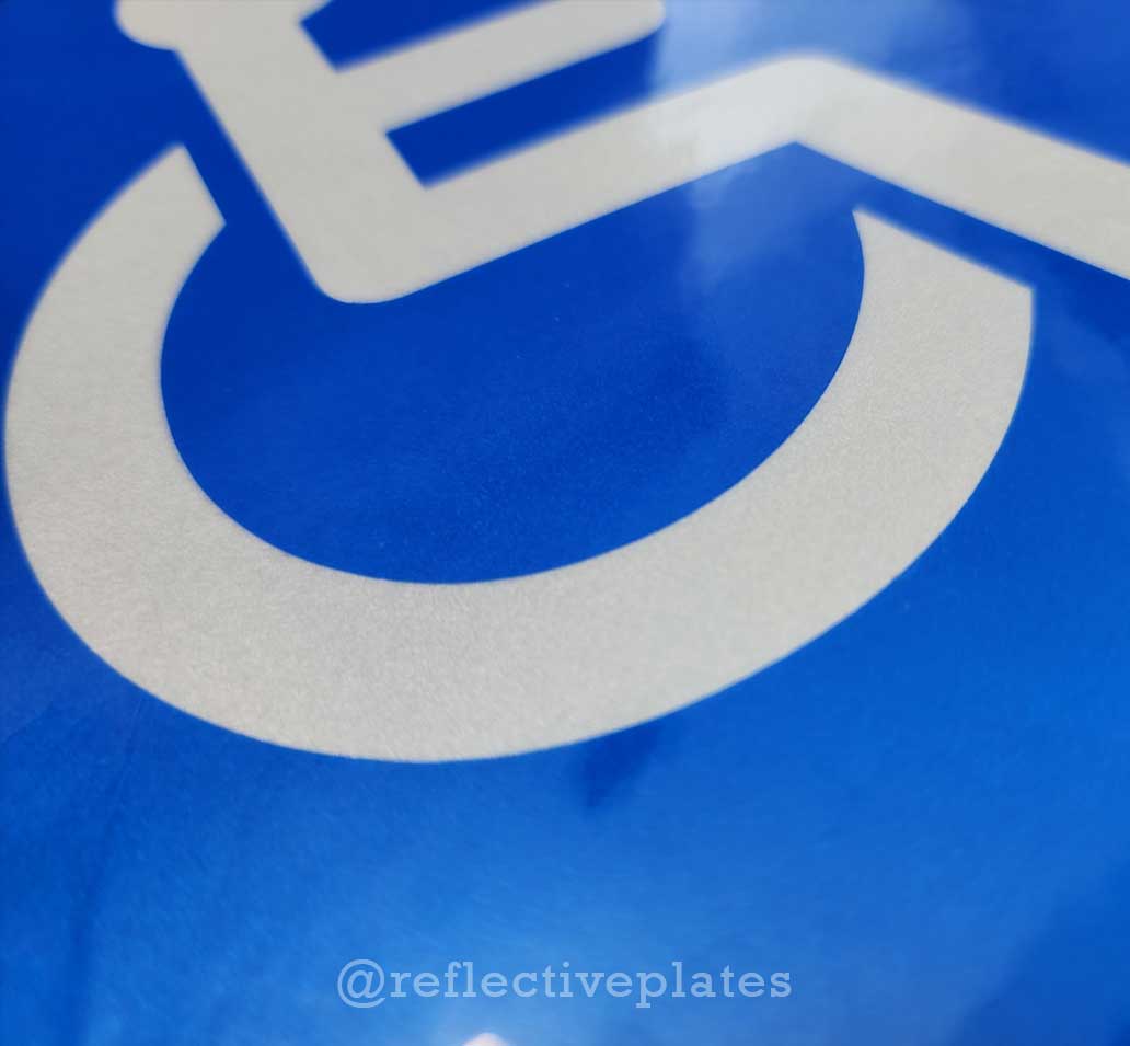 Reflective Accessibility Decals - 2 Piece Set for Higher Visibility