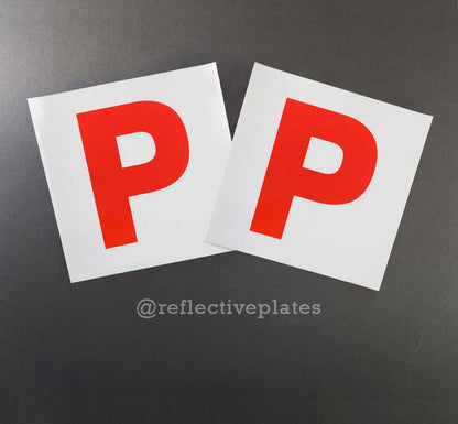 Reflective L & P Plate Bundle – High Visibility for New Drivers