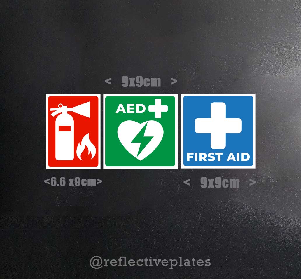Reflective Safety Lettering Reflective Safety Decal Set - Small – Reflectives
