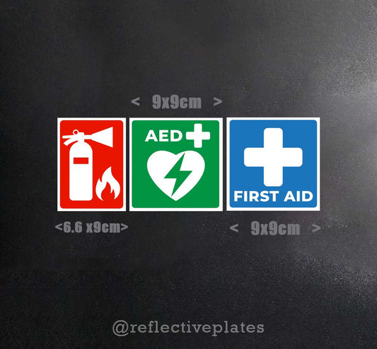 Reflective Safety Decal Set - Small